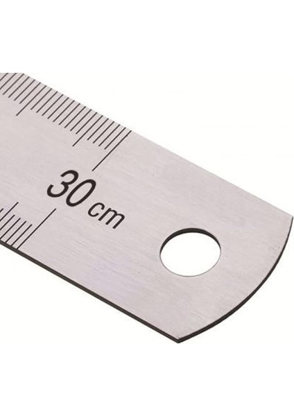 Çelik Cetvel 30 cm (Inc Ölçülü)