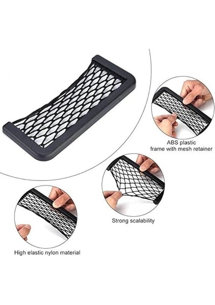 Araba Için File Ceplik Araç Içi File Çep Organizer Siyah 20X8CM fiyatları