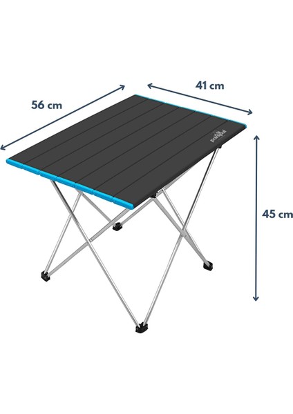 Alüminyum, Katlanabilir Kamp ve Piknik Masası S Omuz Askılı Taşıma Çantalı (Mavi) fiyatları