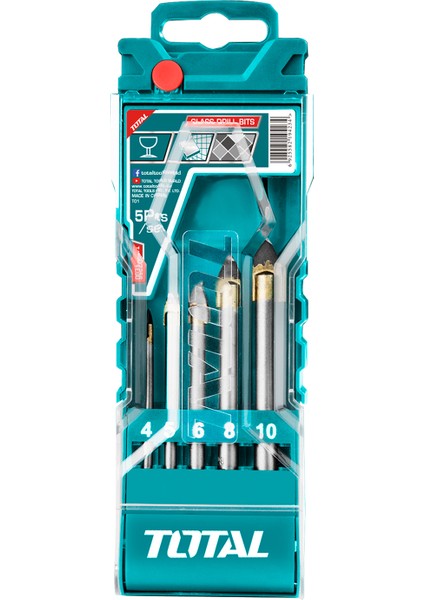 5 Prç Cam Delme Matkap Uç Seti