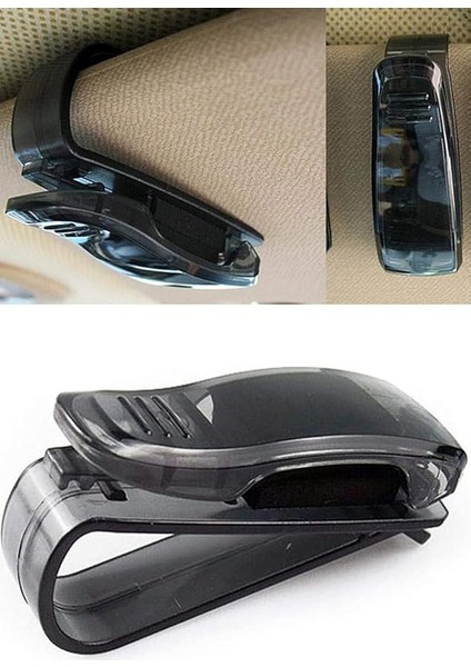 Araç Içi Çok Amaçlı Gözlük Kartlık Kağıt Tutucu Klips, Araç Güneşliğine Takılan Klips Tutucu