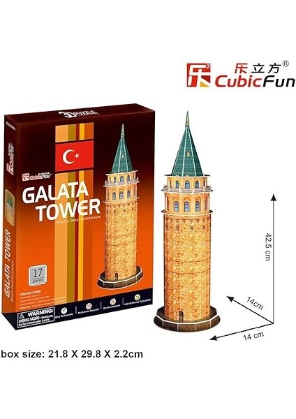 3D 17 Parça Puzzle Galata Kulesi indirimleri