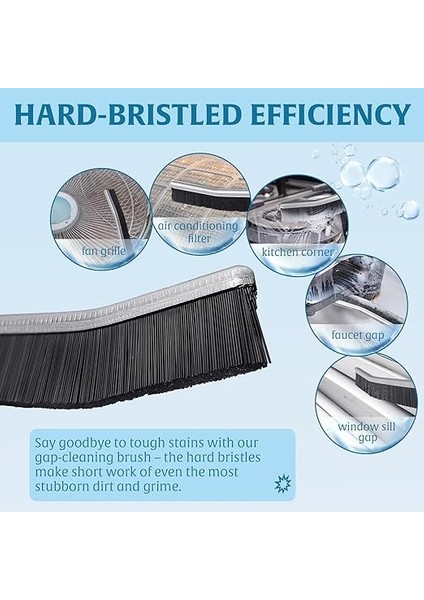 2 Adet Aralık Boşlukları Temizleme Fırçası, Temizlik Için Ince Sert Kıl Fırçası, Dar Alanlar Için Aralık Fırçası Temizleyici, Uzun Ömürlü Banyo Boşluğu Temizleme Fırçası, Çatlak Fırçası Mutfak ve fiyatları