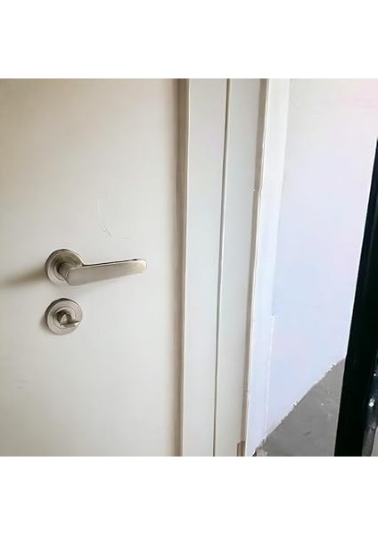 Kayı Saten Wc Banyo Uyumlu Kapı Kolu Daire Rozetli Kapı Kulpu Sağa Sola Uygun Kapı Kolları fiyatları