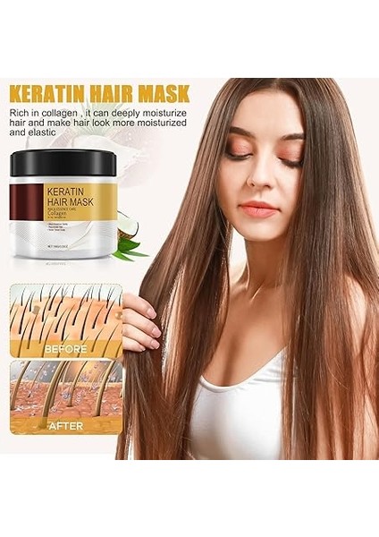 Kolajen Saç Tedavisi, 2 Adet Kolajen Saç Maskesi, Kolajen Saç Maskesi, Kolajen Saç Bakım Saç Maskesi indirimleri