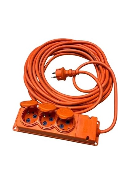 Uzatma Kablosu – 20 Metre, 3x2,5mm Kablo Kesiti, IP44 Su Sıçrama Koruması, Seyyar Prizli, Dış Mekan ve Iç Mekan Kullanımı Için 3WAY-20325-F Bylion fiyatları