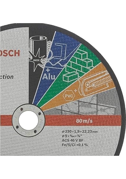 - 230 * 1, 9 mm Çoklu Malzemelerde Kullanım Için Düz Kesme Diski (Taş) indirimleri