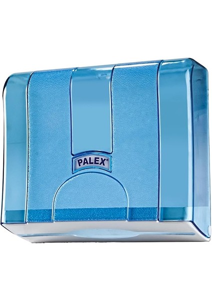 Z Katlı Kağıt Havlu Dispenseri Şeffaf Mavi 3570-1