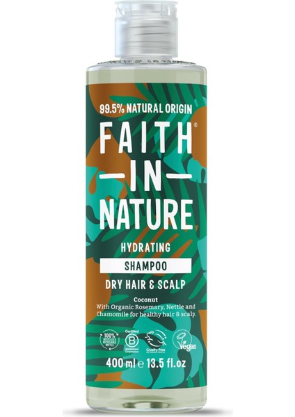 In Nature Coconut / %99 Doğal Içerikli Şampuan-Nemlendirici Hindistan Cevizi Normal&amp;kuruya Dönük Saçlar Için