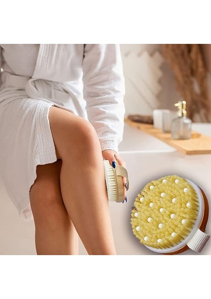 Doğal Sısal Lifli Ayak Bakım Fırçası |topuk Ovucu | Islak/kuru Keseleme Için | Selülit ve Kan Dolaşımını Iyileştirir | Ölü Deri Hücrelerini Temizler fırsatları