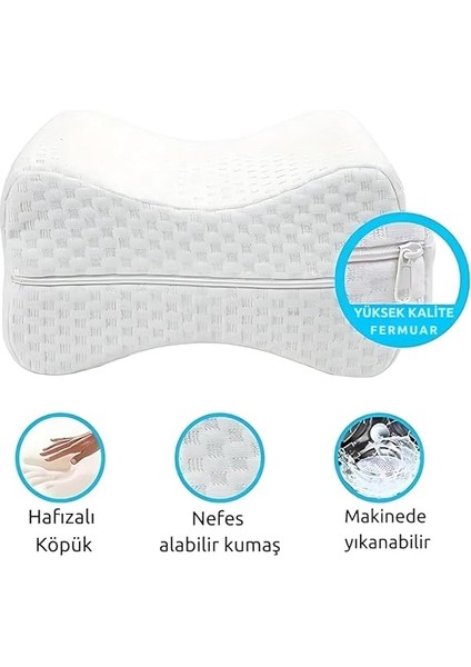 Visco Ortopedik Bacak Arası Yastığı – Hamileler Için Destek Minderi | Bel, Bacak ve Kalça Ağrısı Için Uyku Yastığı | Yıkanabilir Kılıflı Ergonomik Diz Arası Yastık indirimleri