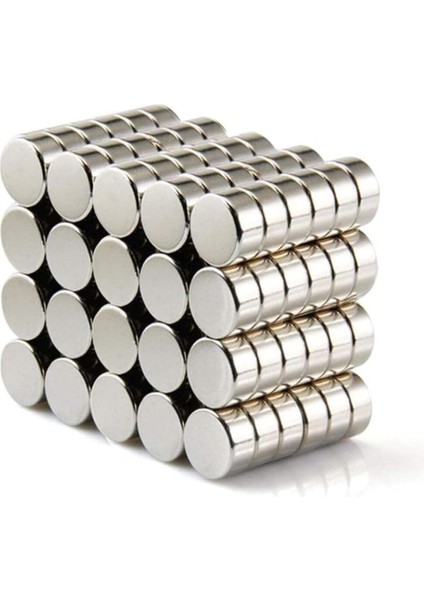 Magnet 25 Adet 6mm x 2mm Yuvarlak Güçlü Neodyum Mıknatıs Magnet(25'li Paket)