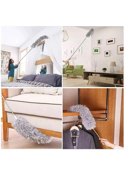 Alma Mop Bükülebilir Teleskopik 3'lü Püskülü Çok Fonksiyonlu Temizlik Seti,boşluk ve Tavan Temizliği Için Uzayabilir Toz Alma Seti ( Kolay , Pratik , Bükülebilir ) modelleri