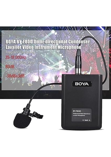 BY-F8OD Çok Yönlü Akustik Vokal Yaka Mikrofon modelleri