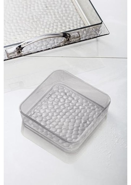 Akrilik Barok Füme 6 Bölmeli Tek Kapaklı Büyük Kahvaltılık indirimleri