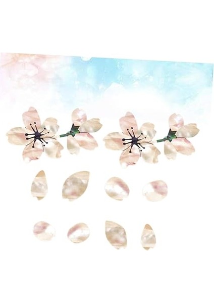 4 Gitar Paneli Çıkartmaları Ukulele Sticker Bas Paneli Sticker Kiraz Çiçeği Gitar Sticker Gitar Çıkartmalar Çiçek Gitar Sticker indirimleri