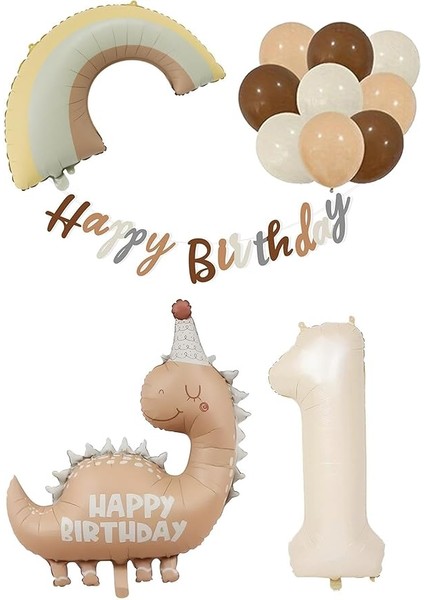 Yaş Retro Dinazor Konsept Doğum Günü Seti