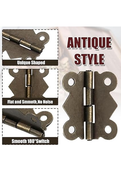 50 Adet Antik Dekoratif Menteşe, Küçük Kelebek Menteşe, Mücevher Kutusu, Menteşe Donanımı, Vintage Ahşap Kutu Dolaplar Için, Sandık Şarap Kutusu, Alet Kutusu, Kendin Yap El Sanatları, Retro modelleri