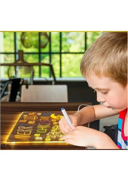 12 Inc LED Işıklı Çizim Tahtası Ayarlanabilir Stant ve Kalemleri Yeni Nesil Çizim Tahtası modelleri