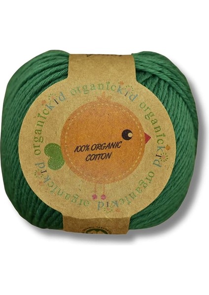Organik Pamuk Amigurumi Punch 50 gr El Örgü Ipi Yeşil