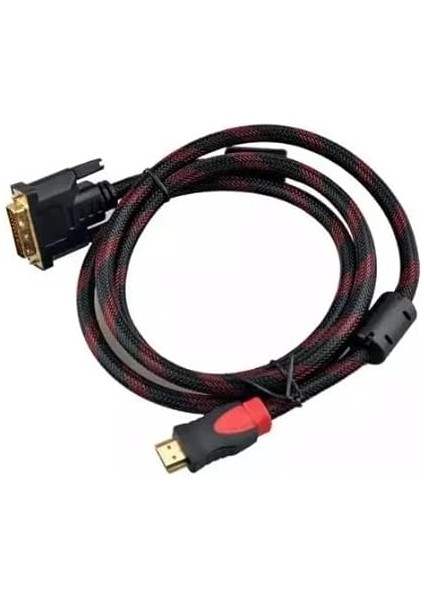 Yüksek Çözünürlüklü HDMI To DVI Dönüştürücü Kablo - 24+1 Pin Bağlantı 1.5 Metre fiyatları