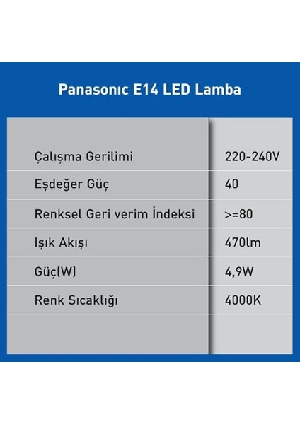LED E14 4,9W 470LM 4000K Kelvin-Günışığı indirimleri