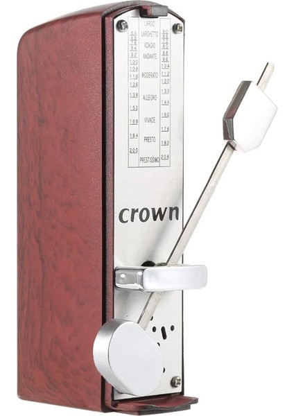 Taşınabilir Mekanik Metronom Evrensel Metronom 11CM Yükseklik Piyano Gitar Keman Ukulele C Se Zither Müzik Enstrümanı Kahverengi fırsatları