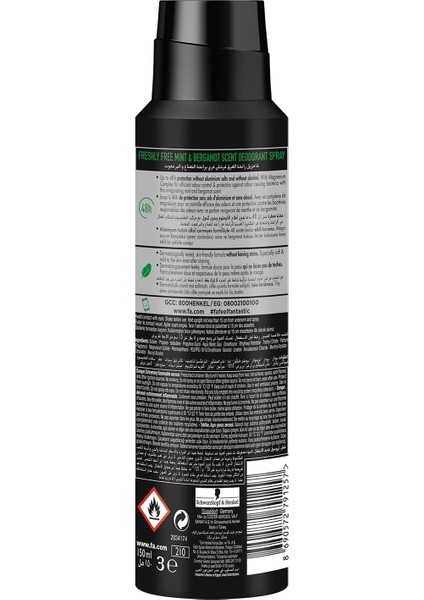 Fa Ds Men Freshly Free Mint&amp;bergamot Deo Sprey 150 ml modelleri