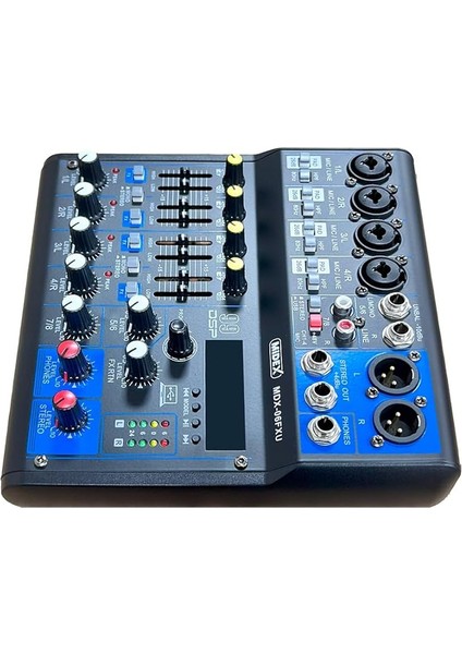 MDX-06FXU Ses Mikseri Stüdyo Kayıt Için 6 Kanal Ses Kartlı 99 Dsp Efektli (+48V-USB-BLUETOOTH) fırsatları