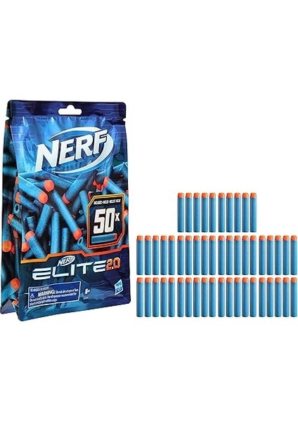 Elite 2.0 50 Dart Yedek Paketi, 50 Resmi Nerf Elite 2.0 Dart Içerir, Tüm Nerf Elite Atıcılarla Uyumludur indirimleri