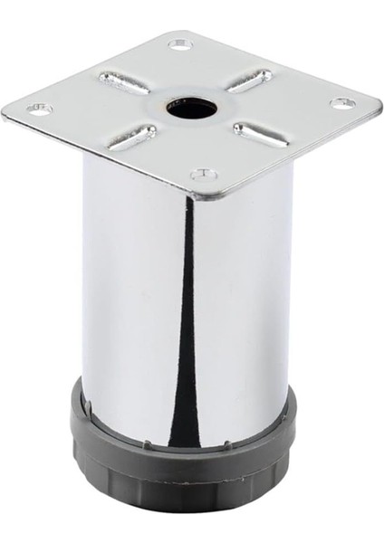 4 Adet Mobilya Ayağı Metal 8 cm Alttan Ayarlı 42 mm Krom Ayak