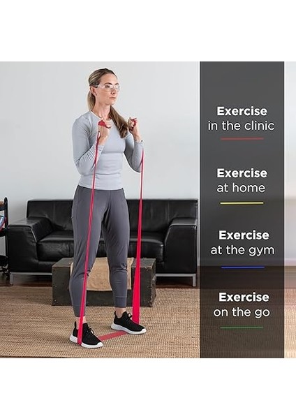 Egzersiz Bandı 1.5m Kırmızı Hafif Sertlik modelleri