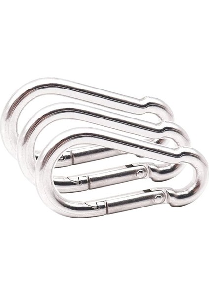 6 Adet Karabina Klip Ağır, 304 Paslanmaz Çelik Karabina, Kilitleme Karabina (M6), Açık Hava, Balıkçılık, Yürüyüş, Seyahat Için Snap Kanca indirimleri