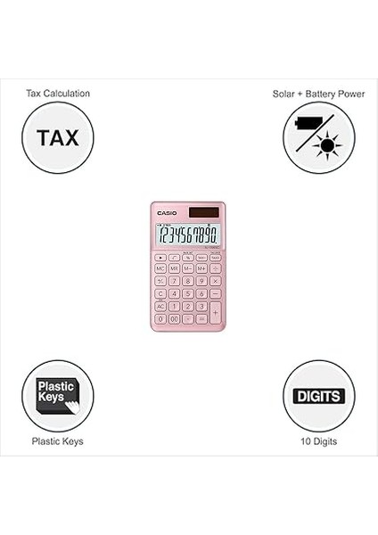 SL-1000SC-PK 10 Hane Pembe Cep Tipi Hesap Makinesi fiyatları