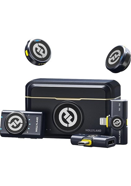 Hollyland Lark M2 Kablosuz Lavalier Mikrofon Combo