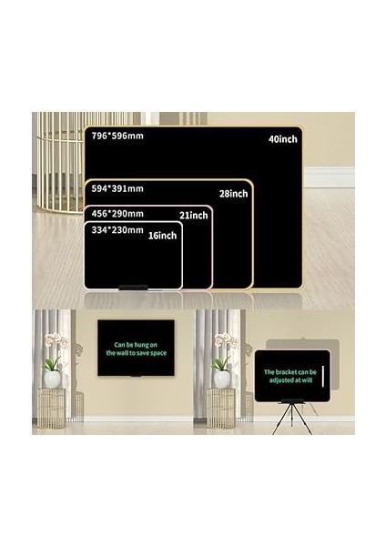 Yazı Tableti Xl Büyük Boy 21 Inç LCD Çift Taraflı, Yetişkinler ve 3+ Çocuklar Için Yazı Tahtası, Çizim Yazma Karalama Tahtaları, Eğitim Öğrenme Aracı Için Çizim Tahtası 46 x 30CM Xlb-21 fırsatları