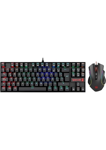 K552-RGB-BA Combo%60 Mekanik Tr Q Klavye 7200 Dpı Mouse Set