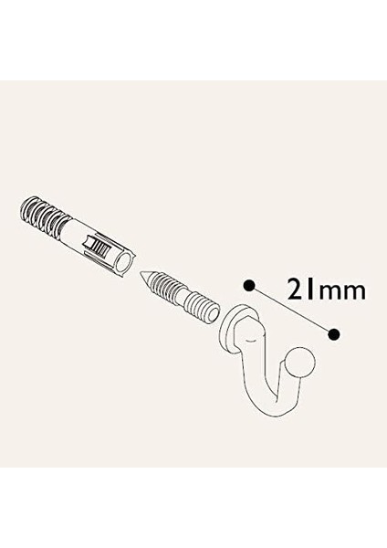 Hırdavat Kanca Askı Siyah (4 Adet) fiyatları