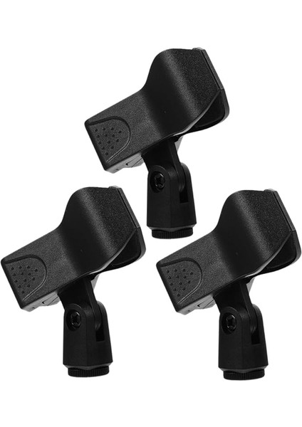 2 Takım Mikrofon Klipsi Mikrofon Tutucu Plastik Mikrofon Klipsi Evrensel Mikrofon Standı Klipsi Ayarlanabilir 3 Adet * 2
