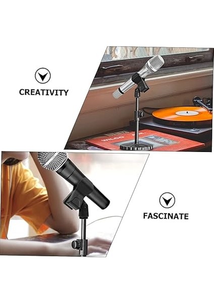 2 Takım Mikrofon Klipsi Mikrofon Tutucu Plastik Mikrofon Klipsi Evrensel Mikrofon Standı Klipsi Ayarlanabilir 3 Adet * 2 fırsatları