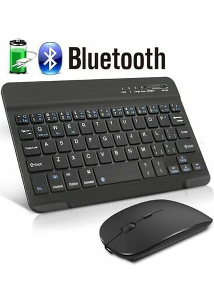 Tab M11 11" TB330FU Tablet Için Uyumlu Slim Şarjlı Türkçe Bluetooth Klavye ve Mouse Seti Siyah fiyatları