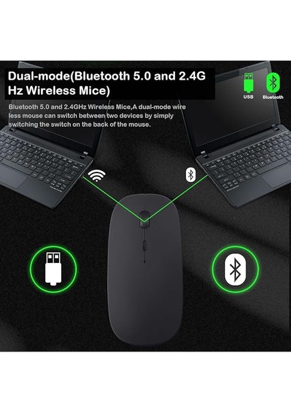 Tab M11 11" TB330FU Tablet Için Uyumlu Slim Şarjlı Türkçe Bluetooth Klavye ve Mouse Seti Siyah modelleri