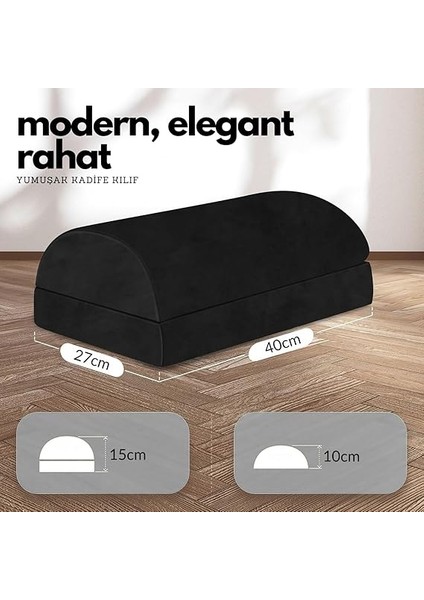 Ergonomik Visco Ayak Minderi, Oyun Koltuğu ve Ofis Koltuğu Için Anti Alerjen Ayak Yastığı, Ayak Koyma Yeri Taburesi, Çok Amaçlı Rahatlatıcı Yarım Silindir Iki Parça Masa Altı Ayak Desteği modelleri