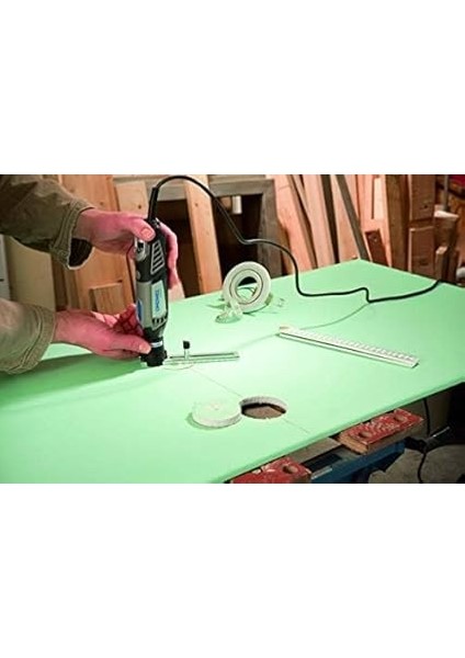 678 Şerit ve Dairesel Kesici, Alçıpan, Ahşap ve Laminatta Düz Kesimler ve 2-30 cm Çaplı Delikler Için indirimleri