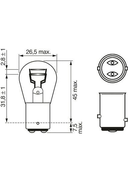 Eco-Light Ampulleri, 21/5W Güç, 12V, 10 Adet, Beyaz fırsatları