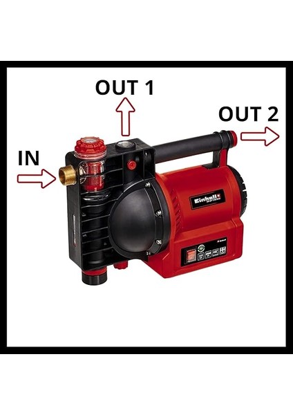 Bahçe Pompası Ge-Gp 1145 Eco (1100 W, Su Dolum Göstergesi, Termal Koruma, Su Giriş Vidası, Ön Filtre ile Geri Dönüş Valfi, Adaptör Dahil) - 4180370 indirimleri