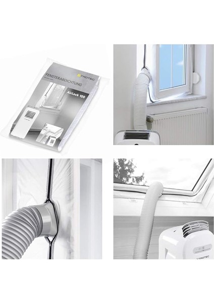 Airlock 100 Klima Cihazları ve Atık Hava Kurutucuları Için Pencere Contası, Hot Air Stop