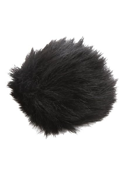 Yapay Kürk Yaka Mikrofonu Ön Cam Yaka Mikrofonu Rüzgar Muff Tüylü Mikrofon Üzerinde Klip Muff Uygulamalı Aile (Black) fiyatları