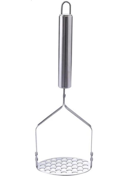 Patates Ezeceği Püre Yapıcı Lüks Paslanmaz Metal Patates Ezici 26 cm