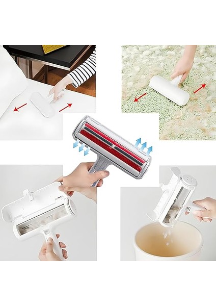 Hazneli Kedi Köpek Tüy Toplayıcı Kırmızı - Halı, Yatak, Koltuk, Giysi, Toz ve Kıl Temizleyici - Pratik ve Dayanıklı fiyatları